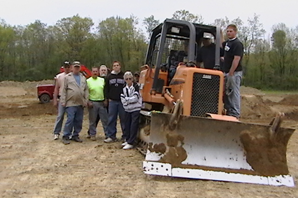 Four generations of Greenawalts on a job site.