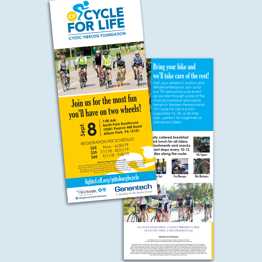 KHart Designs Cycle For Life rackcard