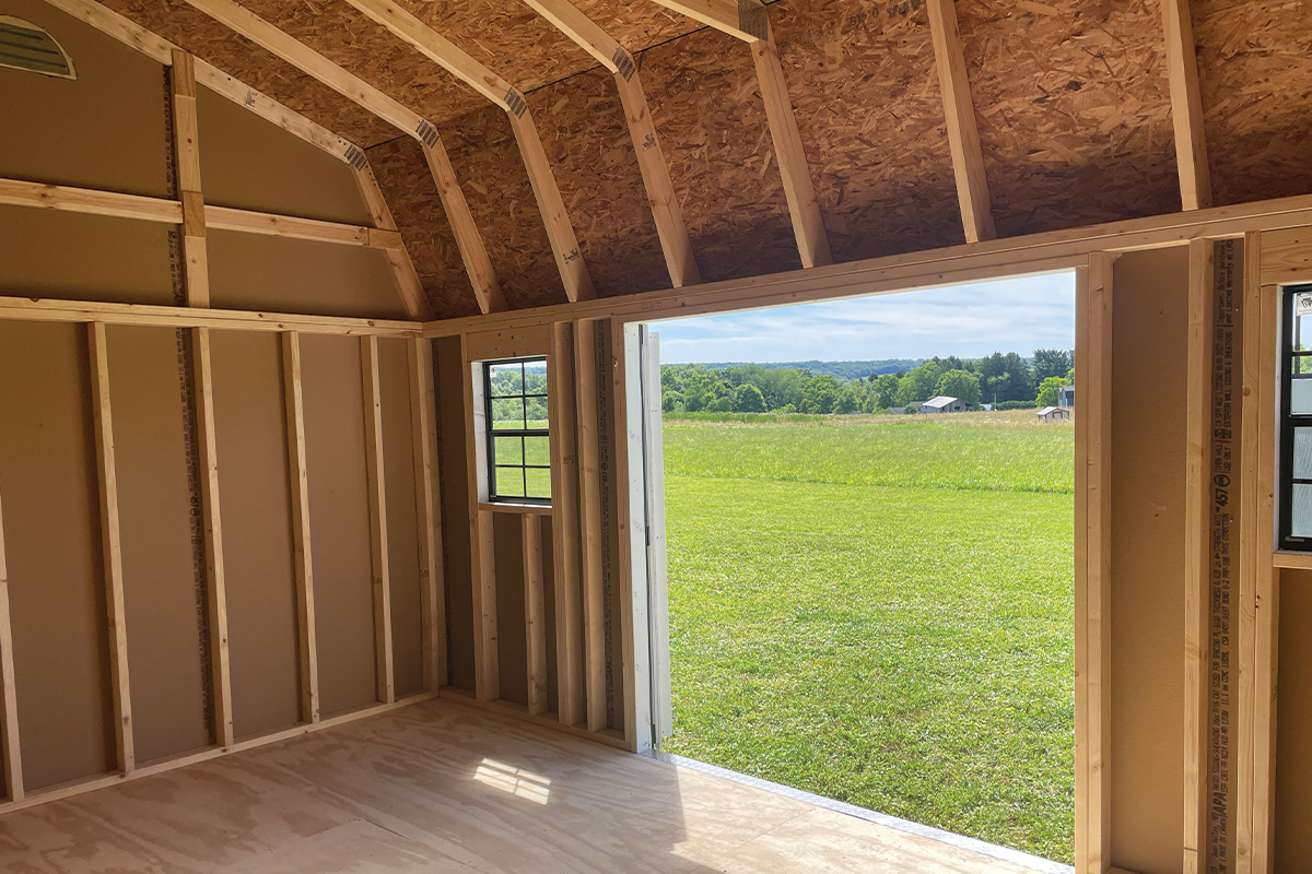 Dutch Barn: Inside Left Facing Right View