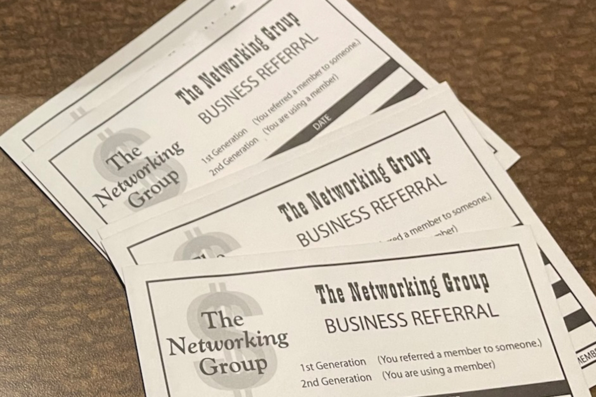 Members of The Networking Group of the Shenango Valley get referred.